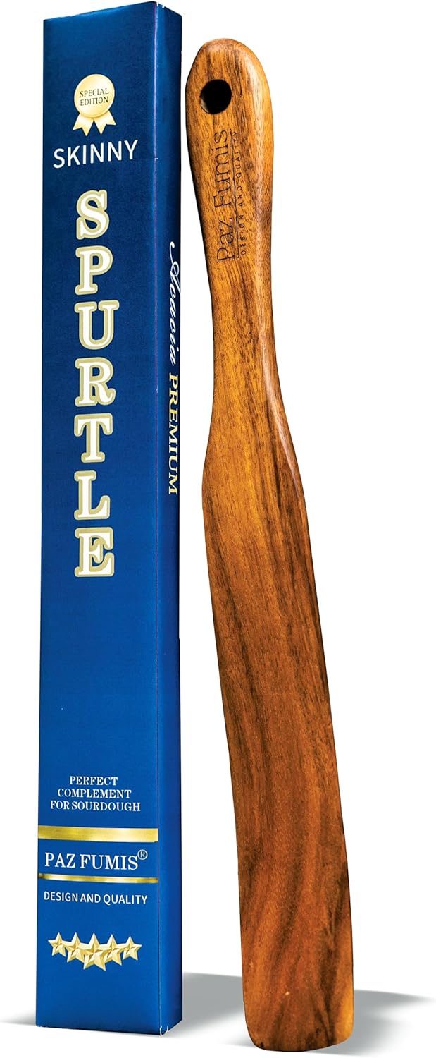 Wooden Spurtle for Sourdough Mixing - Perfect for 100% Rye Sourdough
