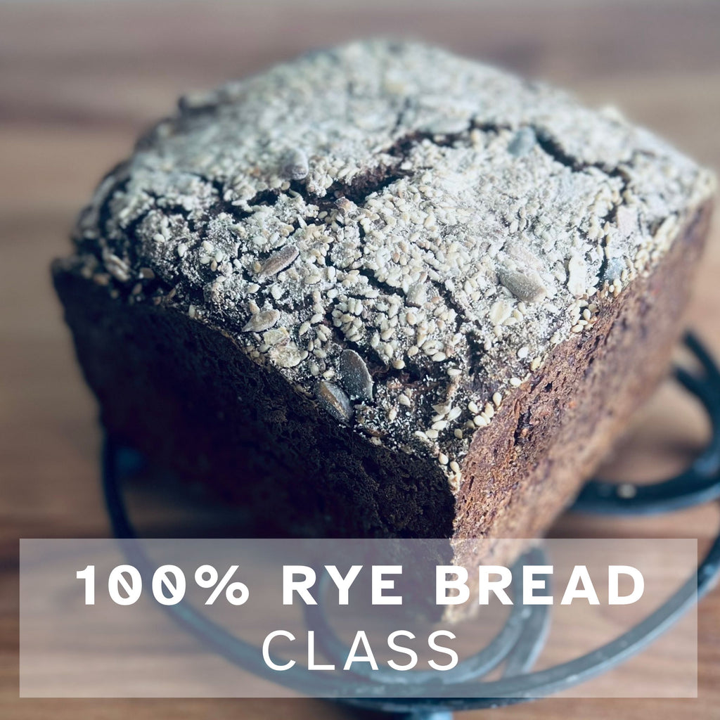 Dark Rye Bread with Seeded Top