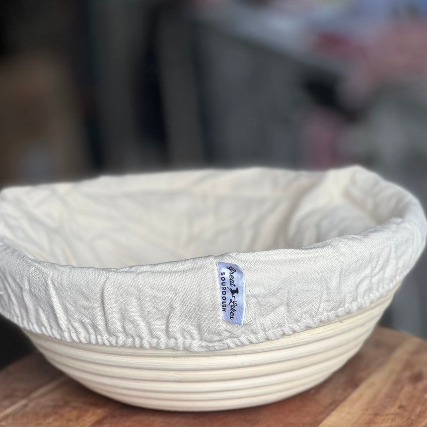 Round Banneton with logo