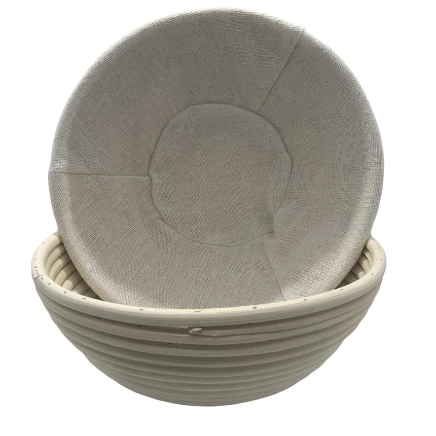 ROUND High-quality round proofing basket with premium cotton liner